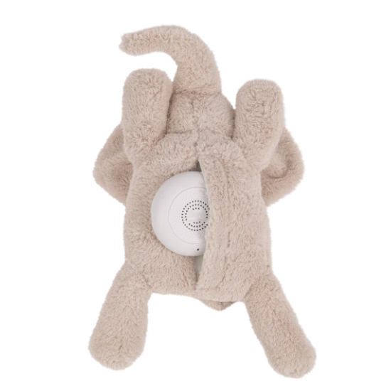 Peluche bruits blancs rechargeable - George l'éléphant Beige - Flow Amsterdam
