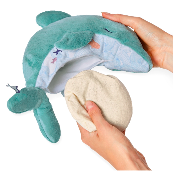 Peluche bouillotte apaisante bien-être - Dauphin - Kaloo