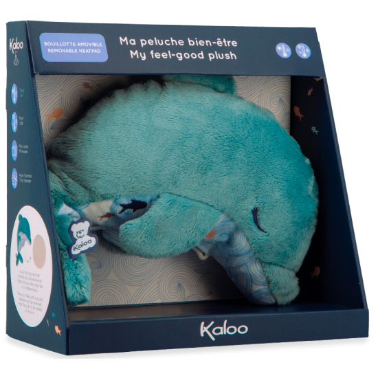 Peluche bouillotte apaisante bien-être - Dauphin - Kaloo