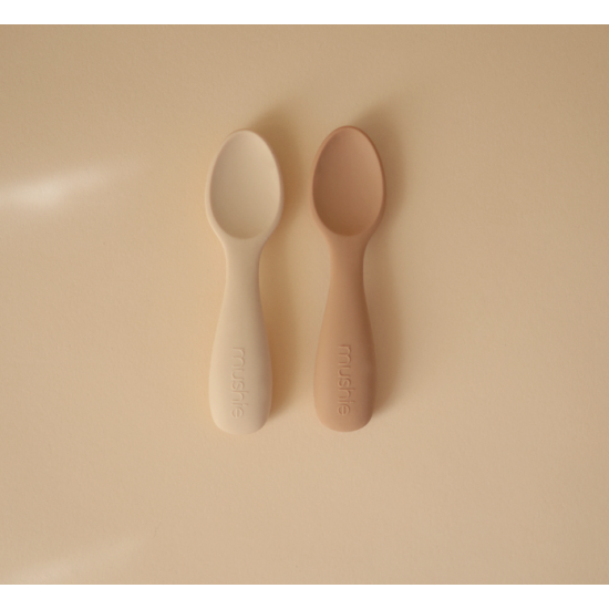 Lot de 2 cuillères bébé - Natural / Shifthing - Mushie