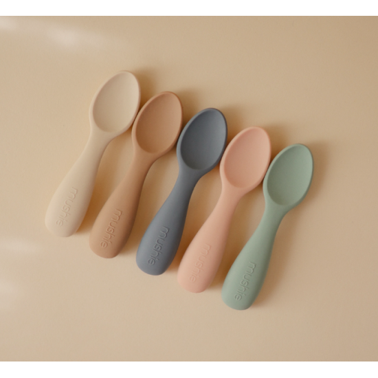 Lot de 2 cuillères bébé - Natural / Shifthing - Mushie