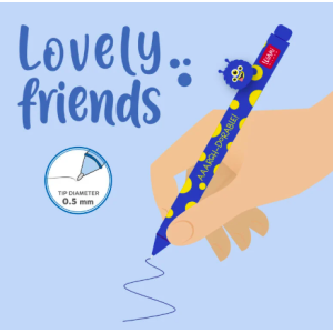 Stylo à encre gel Monstre - Lovely Friends - Legami