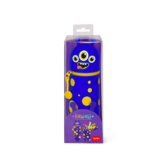Trousse 2 en 1 Kawaii Monstre - Silicone souple - Legami
