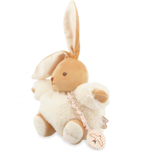 Peluche musicale lapin Patapouf crème - 17 cm - Kaloo