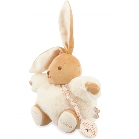 Peluche musicale lapin Patapouf crème - 17 cm - Kaloo