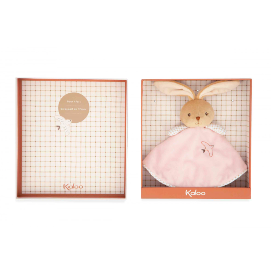Doudou lapin rond rose - Kaloo