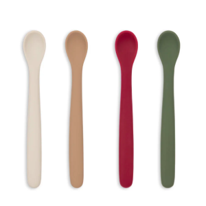 Pack de 4 cuillères silicone - Forest mix - Konges Slojd