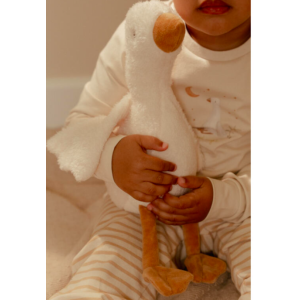 Peluche Oie Newborn naturals - 25 cm - Little Dutch