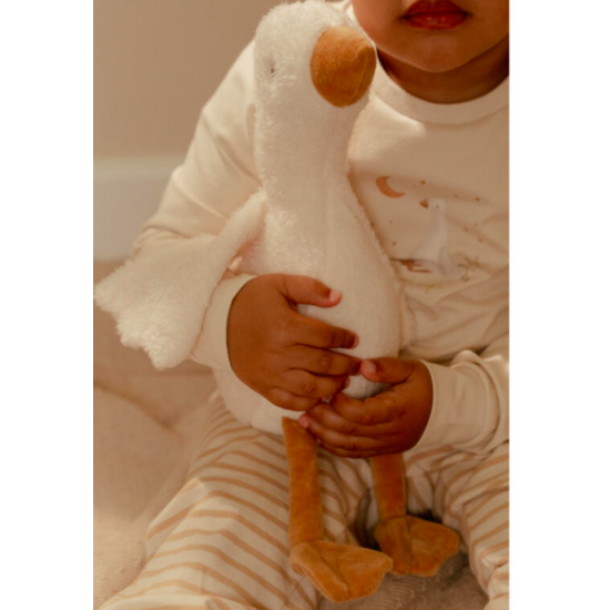Peluche Oie Newborn naturals - 25 cm - Little Dutch