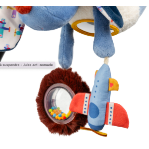 Peluche à suspendre - Jules le chien acti-nomade - Lilliputiens