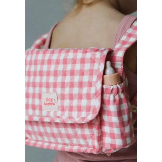 Set sac à langer - "Ensemble Tiny Nurturers" Vichy rose - Tiny Harlow