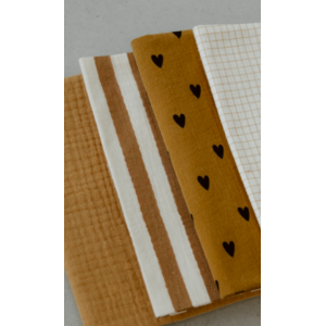 Protège carnet de santé gaze petits carreaux - Atelier Wagram