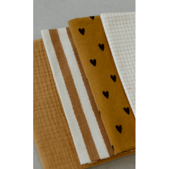 Protège carnet de santé gaze petits carreaux - Atelier Wagram