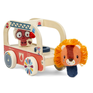 Camion de pompier en bois Jack le Lion - Lilliputiens