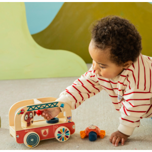 Camion de pompier en bois Jack le Lion - Lilliputiens