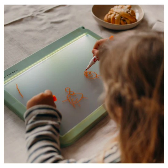 Tablette lumineuse nomade 2 en 1 - Verte - Kidywolf