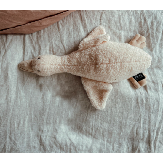 Peluche bruits blancs rechargeable - Liva l'oie Beige - Flow Amsterdam