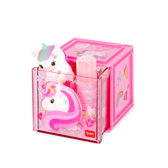 Cube organisateur de bureau - Legami - Licorne