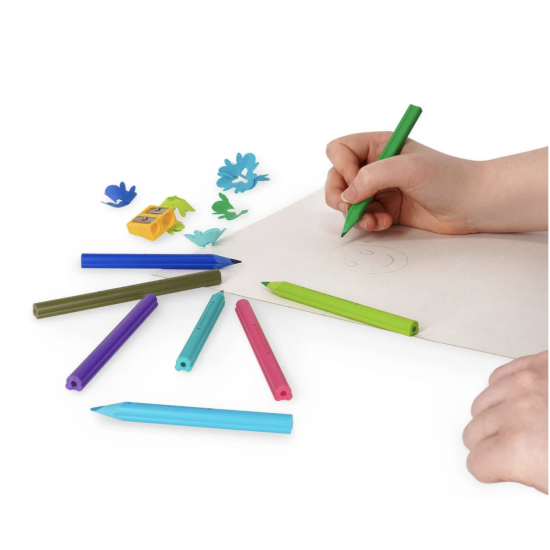 Set de 24 crayons de couleur avec taille-crayon - Teddy friends - Legami