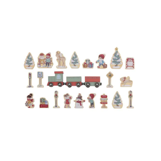 Calendrier de l'avent avec circuit de train - Little Dutch