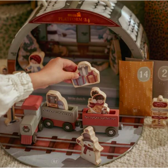 Calendrier de l'avent avec circuit de train - Little Dutch