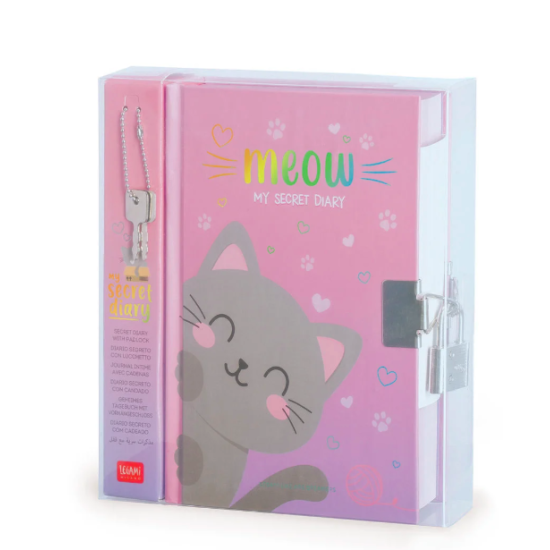 Journal intime avec cadenas - Kitty - Legami
