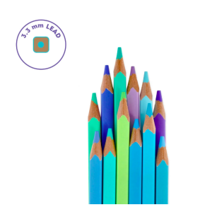 Set de 12 crayons de couleur - Océan palette - Legami