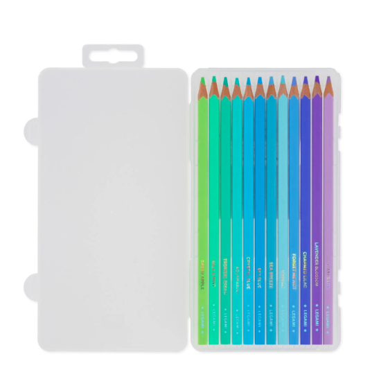 Set de 12 crayons de couleur - Océan palette - Legami