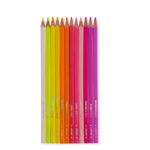 Set de 12 crayons de couleur - Sunset palette - Legami