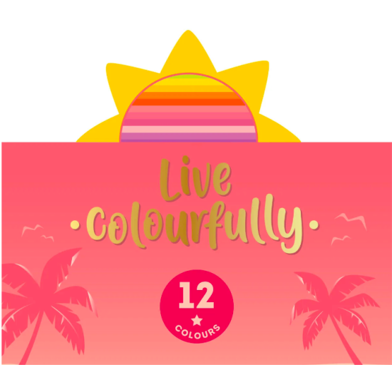 Set de 12 crayons de couleur - Sunset palette - Legami