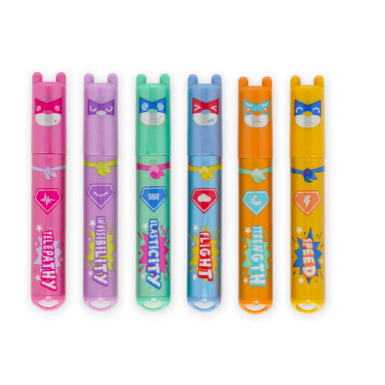 Set de 6 mini surligneurs - Teddy's superpower - Legami