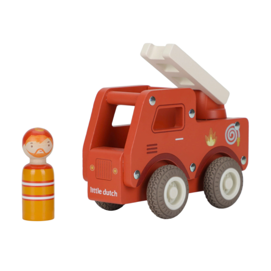 Camion de pompiers en bois - Little Dutch