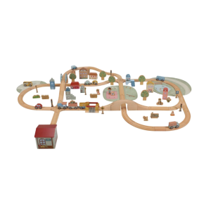 Circuit de train XXL en bois - Little Dutch