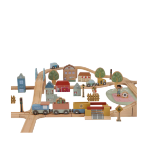 Circuit de train XXL en bois - Little Dutch