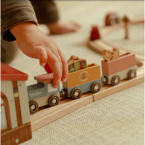 Circuit de train XXL en bois - Little Dutch