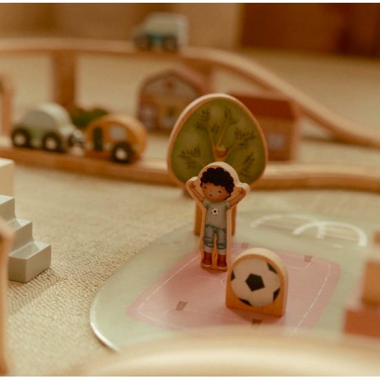 Circuit de train XXL en bois - Little Dutch