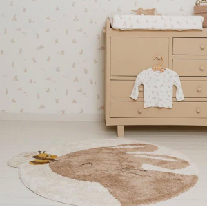 Tapis de décoration Lapin  - 110 X 110 cm - Little Dutch