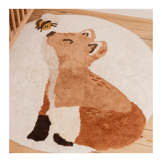 Tapis de décoration - Renard - 110 X 110 cm - Little Dutch