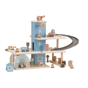 Garage en bois bleu- Essentials - Little Dutch