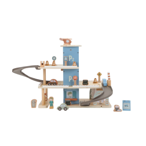 Garage en bois bleu- Essentials - Little Dutch