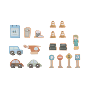 Garage en bois bleu- Essentials - Little Dutch
