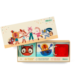 Set de naissance - 3 livres sensoriels - Jungle - Lilliputiens