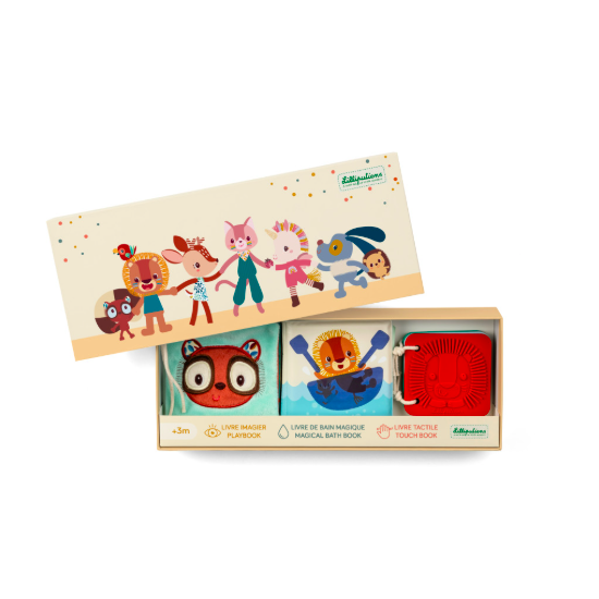Set de naissance - 3 livres sensoriels - Jungle - Lilliputiens