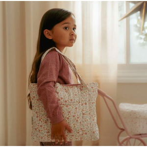 Sac à langer et accessoires pour poupée - Fleurs douces - Little Dutch