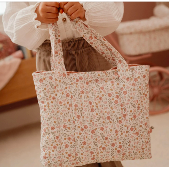 Sac à langer et accessoires pour poupée - Fleurs douces - Little Dutch