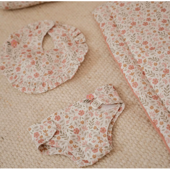 Sac à langer et accessoires pour poupée - Fleurs douces - Little Dutch