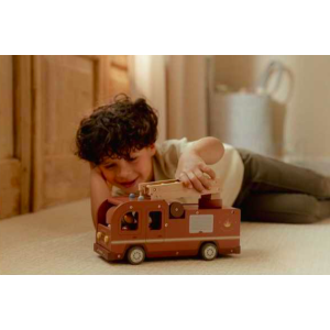 Camion de pompiers et accessoires en bois - Little Dutch