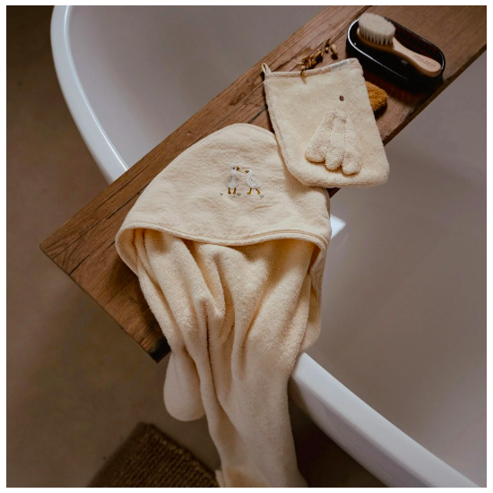 Coffret cadeau - Cape de bain et gant de toilette - Little goose - Little dutch