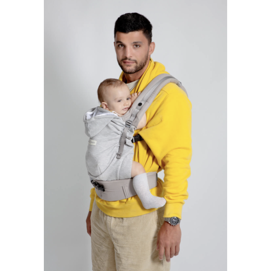 Porte-bébé Hoodiecarrier 2 - Gris athlétique - Love Radius
