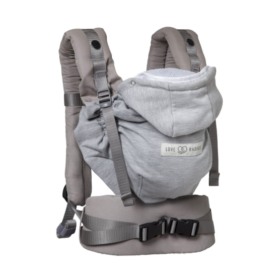 Porte-bébé Hoodiecarrier 2 - Gris athlétique - Love Radius